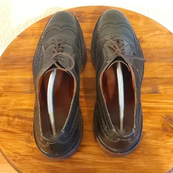 Allen Edmonds McTavish Black Wingtip Leather Oxford Brogues Dress Shoes Sz.12