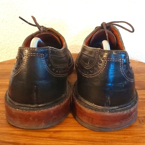 Allen Edmonds McTavish Black Wingtip Leather Oxford Brogues Dress Shoes Sz.12