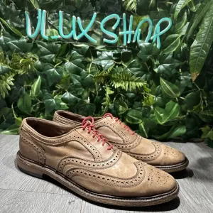 ALLEN EDMONDS Men Brown Leather Shoes NEUMOK Oxfords Size US Size 10.5 D Wingtip