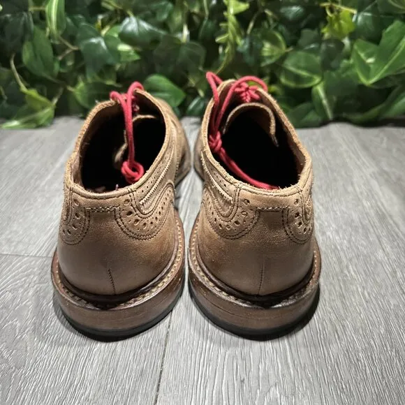 ALLEN EDMONDS Men Brown Leather Shoes NEUMOK Oxfords Size US Size 10.5 D Wingtip