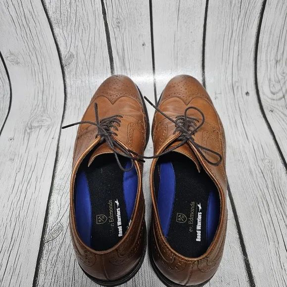 Allen Edmonds Men's 11 D Road Warriors Wingtip Oxford Dress Shoes Brown 3351