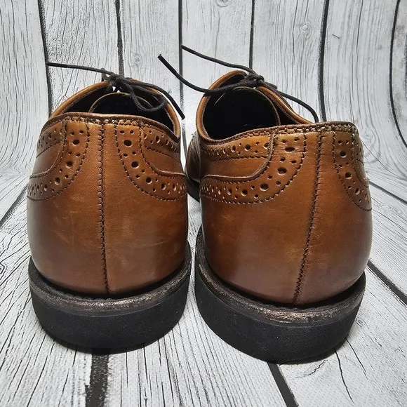 Allen Edmonds Men's 11 D Road Warriors Wingtip Oxford Dress Shoes Brown 3351