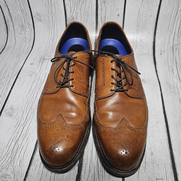 Allen Edmonds Men's 11 D Road Warriors Wingtip Oxford Dress Shoes Brown 3351