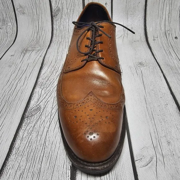 Allen Edmonds Men's 11 D Road Warriors Wingtip Oxford Dress Shoes Brown 3351