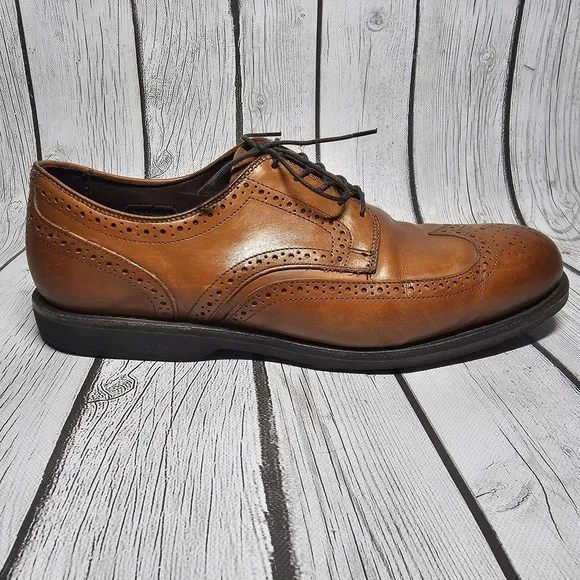 Allen Edmonds Men's 11 D Road Warriors Wingtip Oxford Dress Shoes Brown 3351
