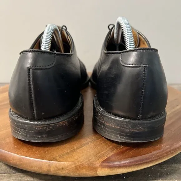 Allen Edmonds Men’s Size 11 C Byron Black Calfskin Leather Cap Toe Oxfords Shoes
