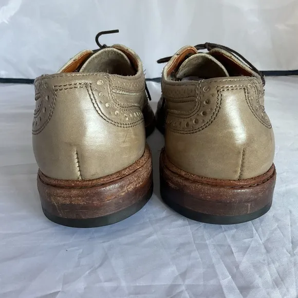 Allen Edmonds Neumok 2.0 Men’s Size 8 D Tan Leather Wingtip Dress Shoes