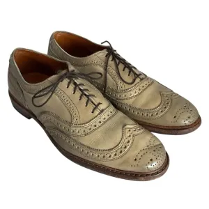 Allen Edmonds Neumok 2.0 Men’s Size 8 D Tan Leather Wingtip Dress Shoes