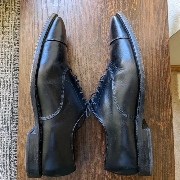Allen Edmonds Park Avenue 5615 Black Cap Toe Oxford Dress Shoes Men's 13B