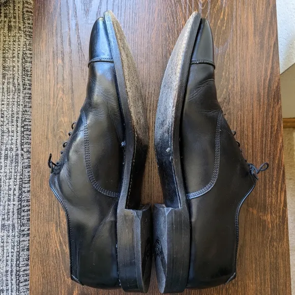 Allen Edmonds Park Avenue 5615 Black Cap Toe Oxford Dress Shoes Men's 13B