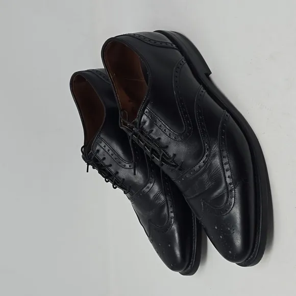 Allen Edmonds Quinton Wingtip Black Leather Oxfords Men's Size 10.5D