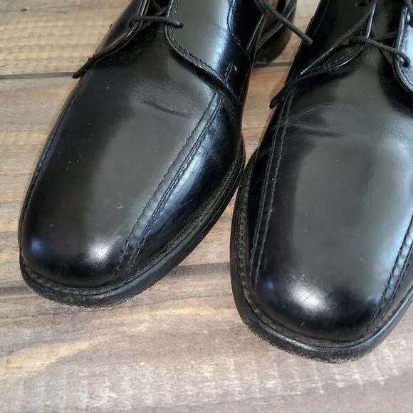Allen Edmonds Sagamore Black Bicycle Toe Dress Shoes Oxfords 12C narrow width
