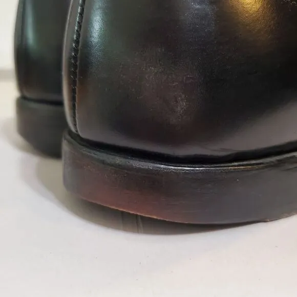 Allen Edmonds Sagamore Black Bicycle Toe Dress Shoes Oxfords 12C narrow width