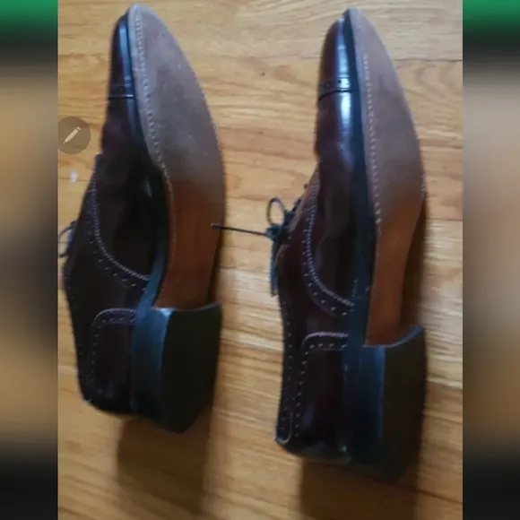 Allen Edmonds Sanford Cap-Toe Dress Shoes Men's Sz 11 Oxfords Dark Brown