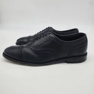 Allen Edmonds Shoe Men's 9 D Bartlett Black Leather Cap Toe Oxfords