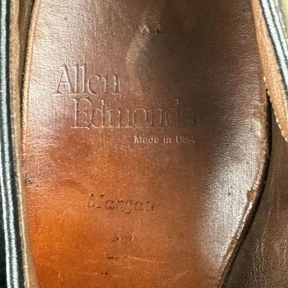 Allen Edmonds Shoes MARGATE Oxfords Cap Toe Men's SZ 9E - Black