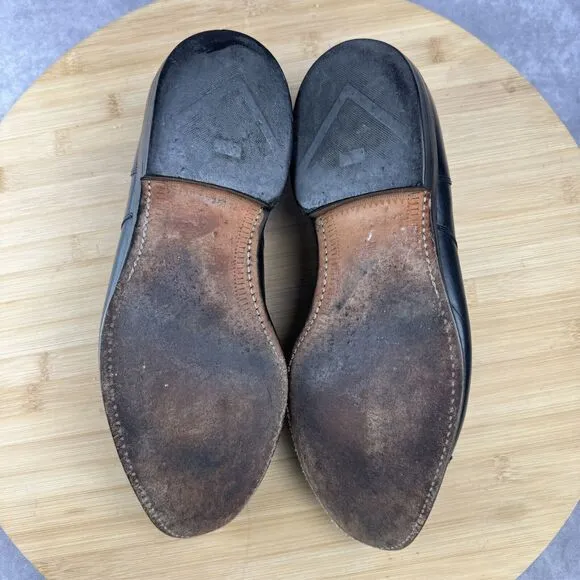 Allen Edmonds Shoes MARGATE Oxfords Cap Toe Men's SZ 9E - Black