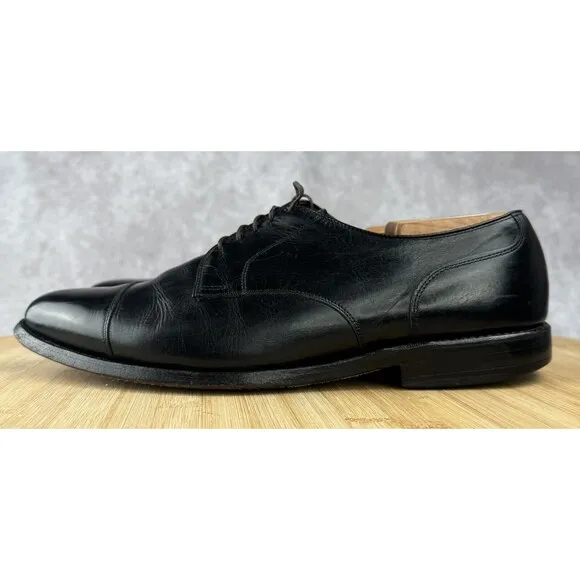 Allen Edmonds Shoes MARGATE Oxfords Cap Toe Men's SZ 9E - Black