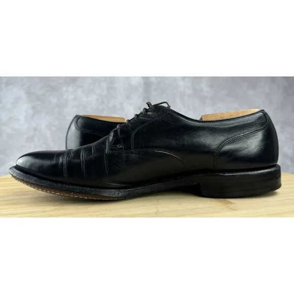 Allen Edmonds Shoes MARGATE Oxfords Cap Toe Men's SZ 9E - Black