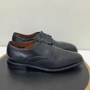 Allen Edmonds Shoes Men 10 Black Leather Bel Air Derby Wingtip Oxfords USA