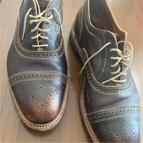 Allen Edmonds Strandmok Captoe Brogue Oxford, Men’s 12 Extra Wide