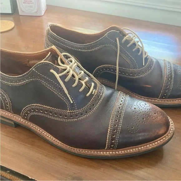 Allen Edmonds Strandmok Captoe Brogue Oxford, Men’s 12 Extra Wide