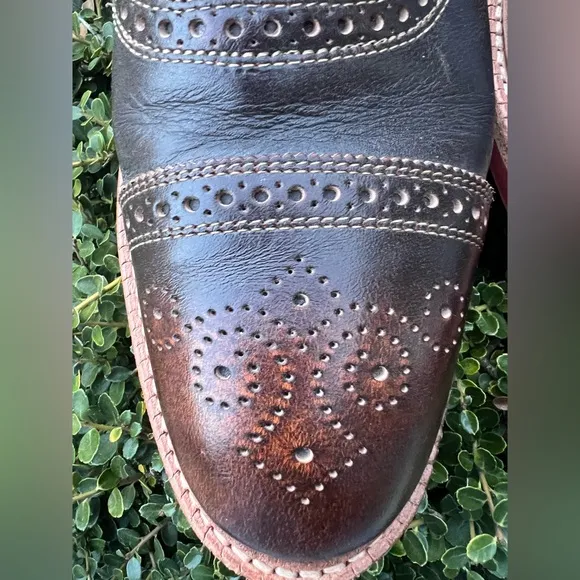 Allen Edmonds STRANDMOK Dress Shoes Men's 13D Leather Cap Toe Oxfords Brown