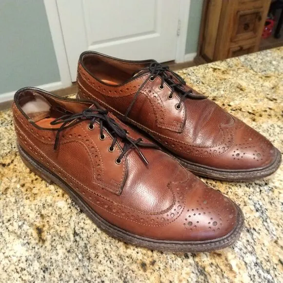 Allen Edmonds sz 10 D Regent Street men’s Oxfords Brown Wingtip Made in USA