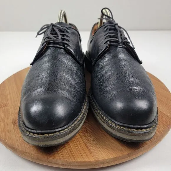 Allen Edmonds Wanderer Plain Toe Oxfords Mens Black Dress Shoes Size 11.5 D