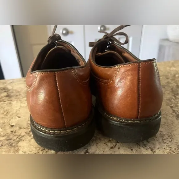 Allen Edmonds Wilbert Split Toe Oxfords Men’s 10 3E 1951‎ Tan Brown Leather USA