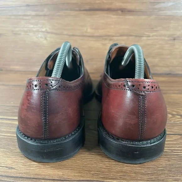 Allen Edmonds Yorktown Red Leather Cap Toe Oxfords. Dress Shoes Men’s Size 9.5