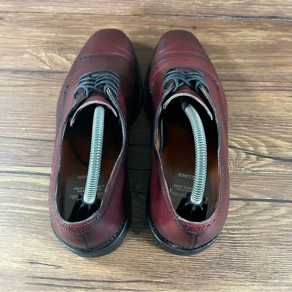 Allen Edmonds Yorktown Red Leather Cap Toe Oxfords. Dress Shoes Men’s Size 9.5