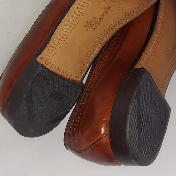 Allen Edmonds Amherst Cognac Wingtip Oxfords Sz 10 AAAA