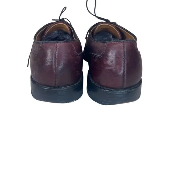 Allen Edmonds Fairgate Burgundy Leather Cap Toe Oxfords Mens 8 D Shoes