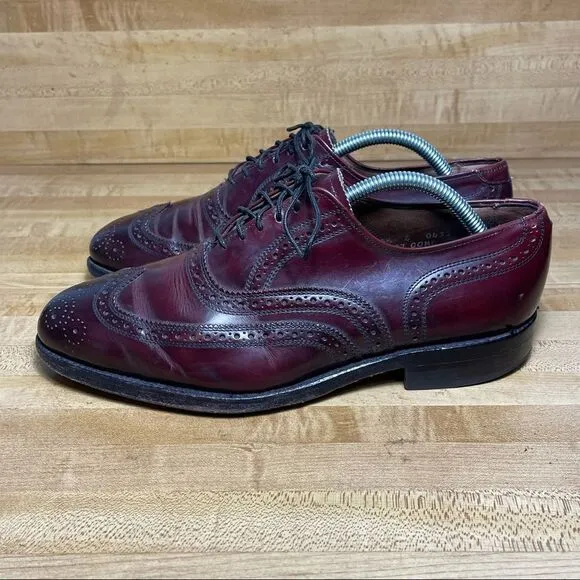 Allen Edmonds Lloyd Wingtip Shoes Oxford Size 8.5E