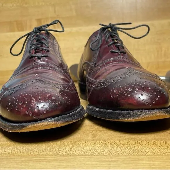 Allen Edmonds Lloyd Wingtip Shoes Oxford Size 8.5E