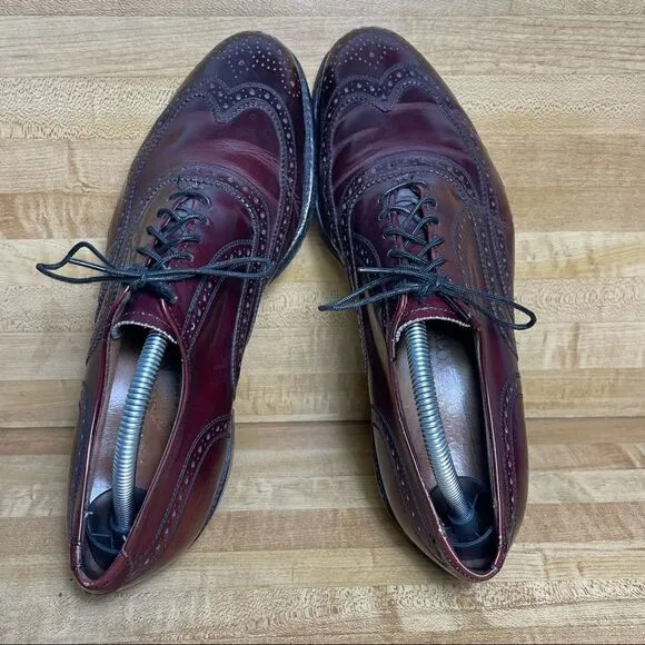 Allen Edmonds Lloyd Wingtip Shoes Oxford Size 8.5E