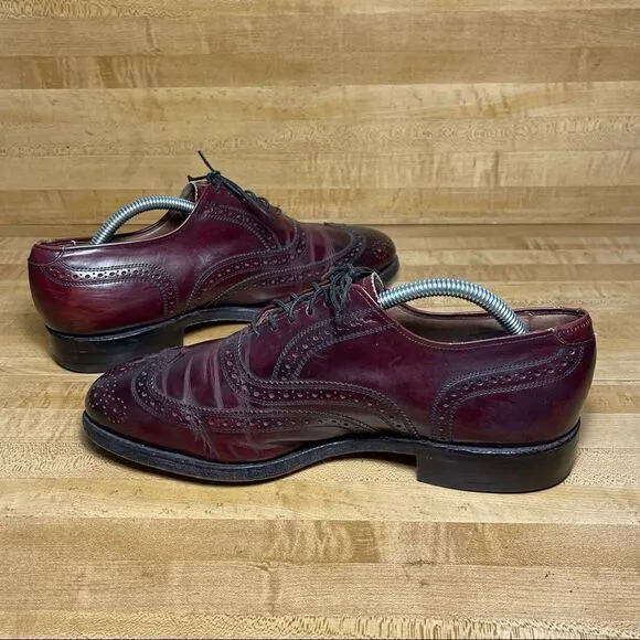 Allen Edmonds Lloyd Wingtip Shoes Oxford Size 8.5E