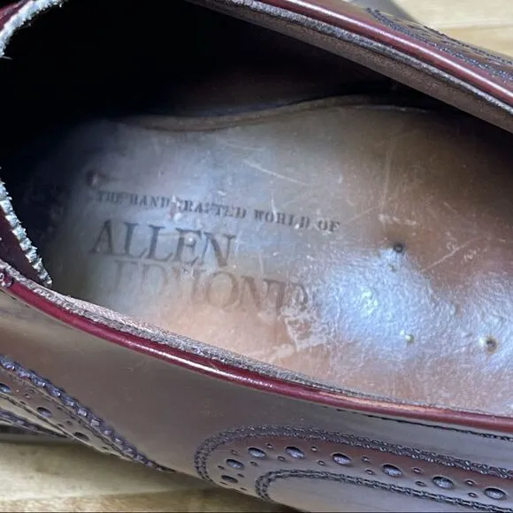 Allen Edmonds Lloyd Wingtip Shoes Oxford Size 8.5E