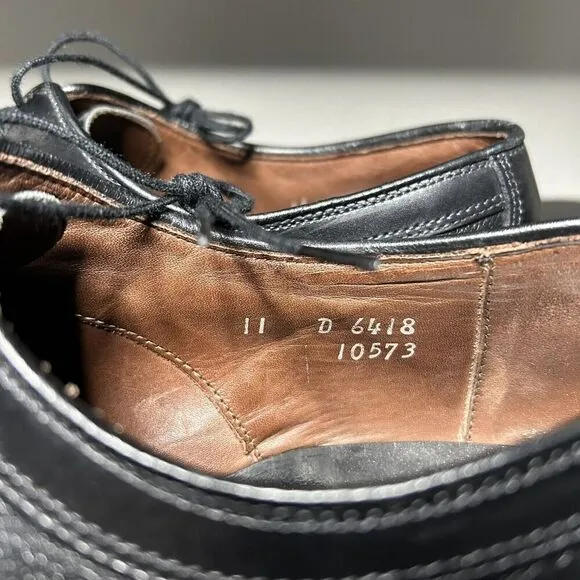 Allen Edmonds Winhall Cap Toe Oxfords Men's Size 11 D Black