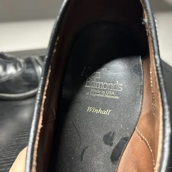 Allen Edmonds Winhall Cap Toe Oxfords Men's Size 11 D Black