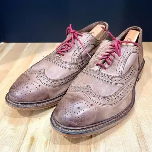 Allen Edmonds NEUMONK Brown Brogue Wingtip Oxfords. Size 9.5 (3E).