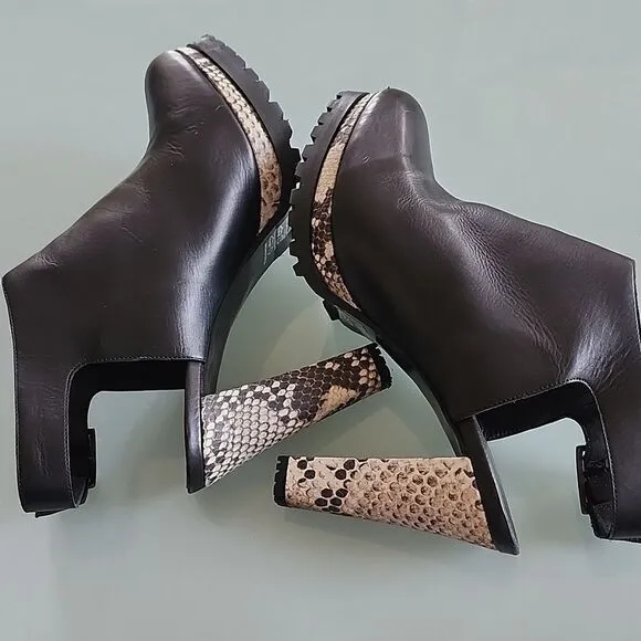 All Saints Leather Slingback Heels