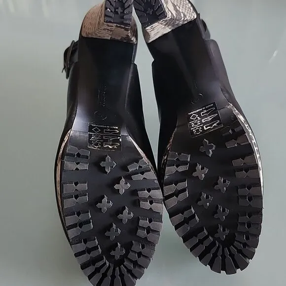 All Saints Leather Slingback Heels
