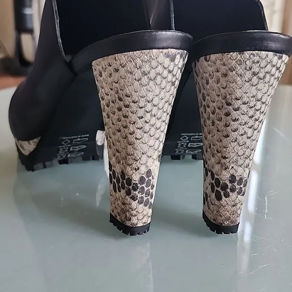 All Saints Leather Slingback Heels