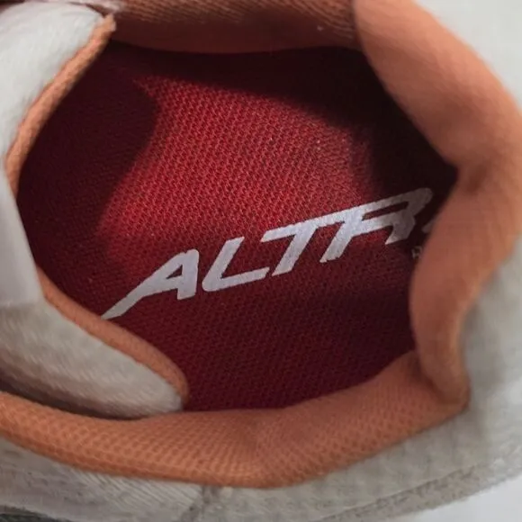 Altra Escalante Road Running Shoes Men's 8.5 White Red Athletic Sneakers