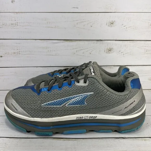 Altra Repetition Road Running Shoes Womens Size 9 Gray Blue Mesh Athletic