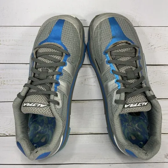 Altra Repetition Road Running Shoes Womens Size 9 Gray Blue Mesh Athletic
