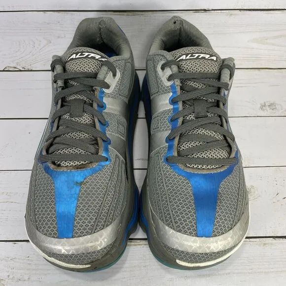 Altra Repetition Road Running Shoes Womens Size 9 Gray Blue Mesh Athletic