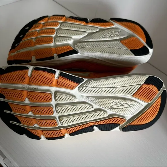 Altra Via Olympus Shoes Men’s Size 12.5 Orange Road Running Zero Drop Sneakers